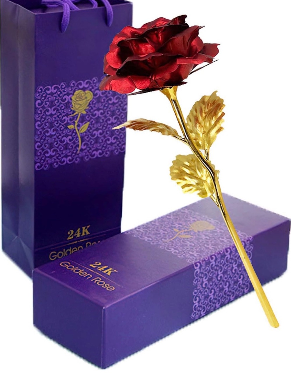 24K gold plated eternal Rose